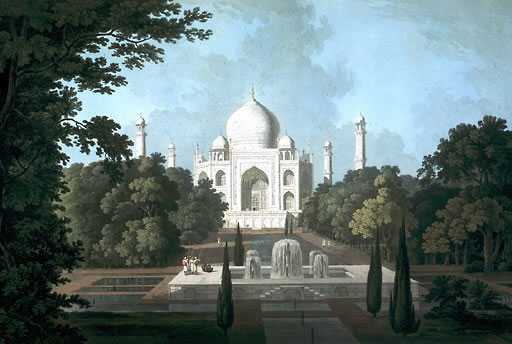 En av den persiska trädgårdskonstens höjdpunkter är trädgården i Taj Mahal som skapades på 1600-talet. Den är ett försöka att återskapa en paradisisk miljö och skänka andlig tillfredsställelse åt dess besökare. Ordet paradis kommer från det persiska ordet för muromgärdad trädgård: pairidaeza. 
