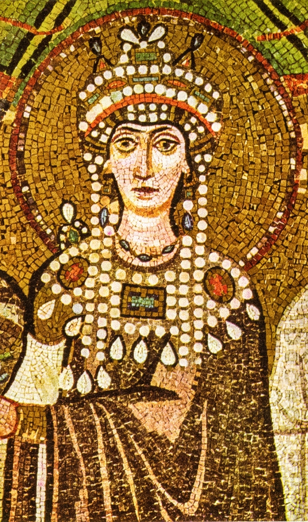 Theodora med smaragder, av enkel börd men gift 
